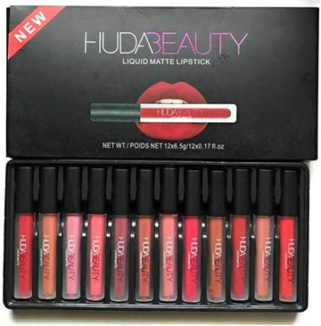 Pack of Liquid Matte Ultra-Comfort Transfer-Proof Lipstick Huda Beauty