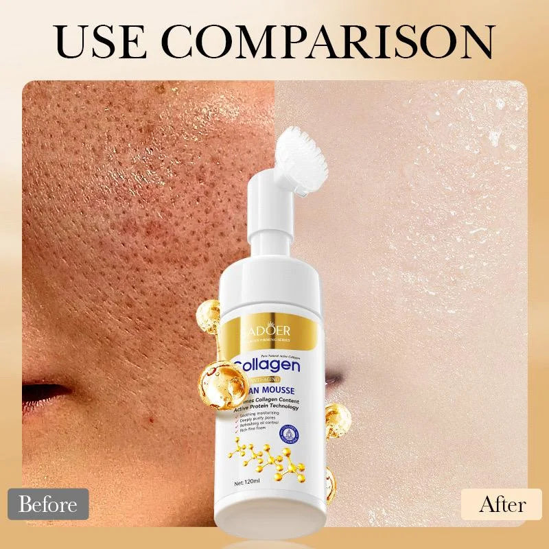 SADOER Collagen Anti-Aging Clean Mousse – Deep Cleansing & Firming Foam for Youthful Skin ( The Savings Spot Sale )
