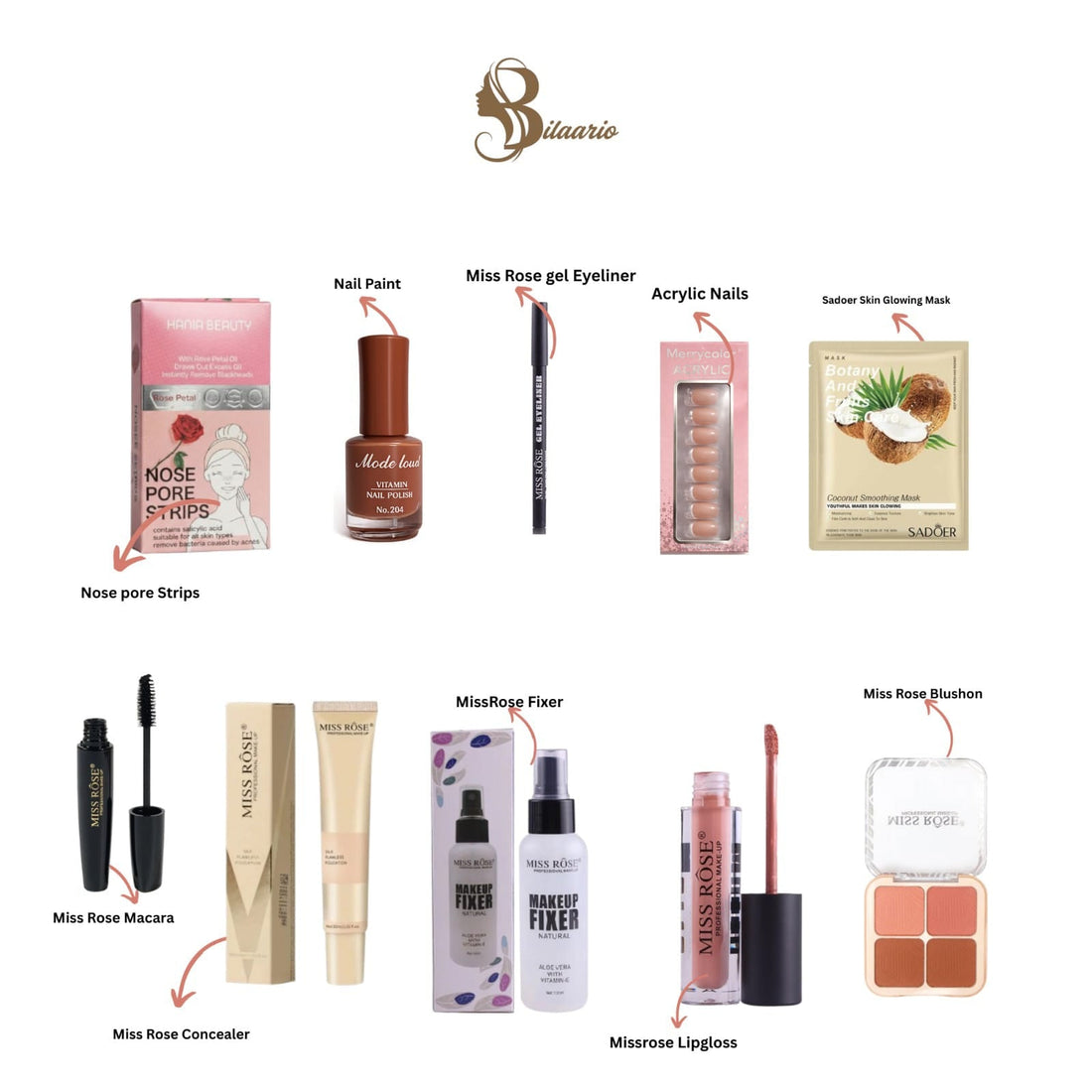 Miss Rose Deal – Complete Make Up Pack of 10